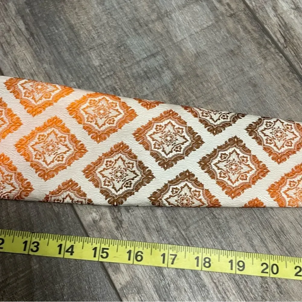 Monsieur Bernard Ombré Orange Brown over Silver Neck Tie